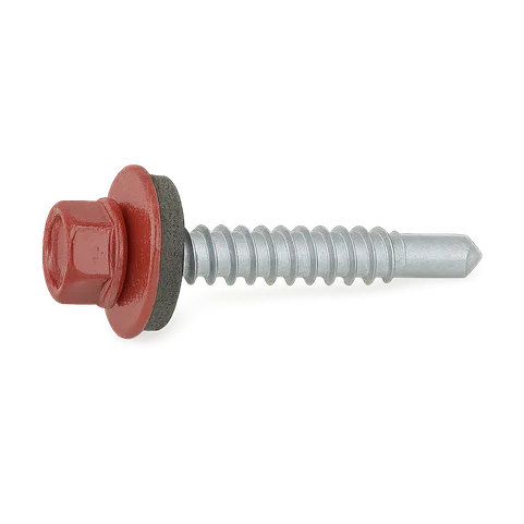 Саморез кровельный по дереву 4,8х70 мм RAL 5021